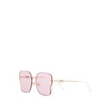 Blancia Milano Bc 1310 C3 Geometrik Rose Gold Metal Kadın Güneş Gözlüğü