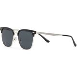Blancia Milano Bc 1341 C2 Siyah Gümüş Metal Unisex Güneş Gözlüğü - Siyah - Gümüş - 53