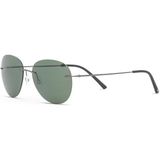 Blancia Milano Bc 1360 C2 Oval Erkek Güneş Gözlüğü - Mat Gümüş
