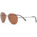 Blancia Milano Bc 1360 C3 Oval Erkek Güneş Gözlüğü - Gümüş Rengi