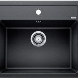 BLANCO LEGRA 6 | Granit evye Silgranit antrasit | Montaj türü: Üstten montaj | 60 cm genişliğinde alt dolaplar için | Optimum kullanım için büyük lavabo hacmi | Temizlemesi kolay üst yüzey