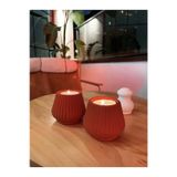 Blanj Liny 2'li Terracotta Tealight Mumluk