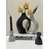 Blanj Sarmaşik Sevgili Vazo Seti Mumluk