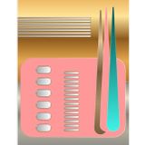 Blank Sketchbook for Artists — Large Format 8.5 x 11 Sketch Notebook with Bold Geometric Cover in Pink Gold and Teal: 120 Blank Pages | Mid-Century ... | Perfect for Pencils, Pens and Light Markers