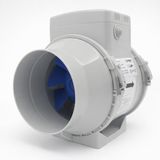 Blauberg Turbo 150 Beyaz Karma Akışlı Kanal Tipi Fan 560 m3/h Tek Parça Kolay Montaj