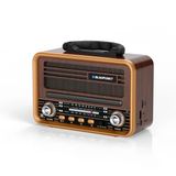 Blaupunkt R85 Nostaljik Bluetooth Radyo Type-C Şarjlı Tws Dual Bağlantı Fm/Am/Sw Kahverengi