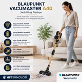 Blaupunkt Vacumaster 25.9 V Dikey Şarjlı Süpürge + Blaupunkt Akıllı Beyaz Baskül Hediye - Altın - Blaupunkt Akıllı Beyaz Baskül HEDİYE