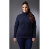 Blax polar kumaş yarım fermuarlı kadın sweatshirt - Lacivert S