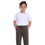 blayn jeans Çocuk Beli Lastikli Kışlık Erkek Ve Kız Unisex Pantolon Haki 7 Yaş