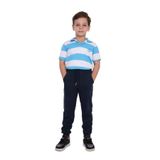 blayn jeans Çocuk Beli Lastikli Kışlık Erkek Ve Kız Unisex Pantolon Lacivert 7 Yaş
