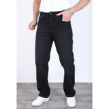 Blayn Jeans Erkek Antrasit Baggy Kot Pantolon - Geniş Kalıp Günlük Rahat Denim Jean Mat Siyah