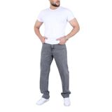 blayn jeans Erkek Arsenik Gri Baggy Kot Pantolon - Geniş Kalıp Günlük Rahat Denim Jean Arsenik Gri 32