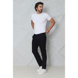 Blayn Jeans Erkek Fileto Cepli Yazlık Keten Pantolon, Siyah, 31 Beden