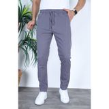 blayn jeans Erkek Gri Jogger Pantolon – Rahat Kesim, Bağcıklı, Mevsimlik Günlük Kullanım