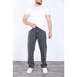 blayn jeans Erkek Koyu Gri Baggy Kot Pantolon - Geniş Kalıp Günlük Rahat Denim Jean