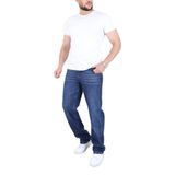 blayn jeans Erkek koyu Toz mavi Baggy Kot Pantolon - Geniş Kalıp Günlük Rahat Denim Jean koyu Toz mavi 34