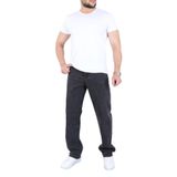 blayn jeans Erkek Siyah Baggy Kot Pantolon - Geniş Kalıp Günlük Rahat Denim Jean Kahverengi 33