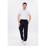 blayn jeans Erkek Siyah Jogger Pantolon Beli Lastikli Bağcıklı %100 Pamuk Keten Baggy Rahat Günlük Pantolon
