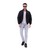 blayn jeans Erkek Siyah Mevsimlik Mont – Dik Yaka, Fermuarlı, Hafif Bomber Ceket Siyah M