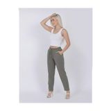 blayn jeans Kadın Cepli Bağcıklı Salaş Baggy Pantolon, Çağla Yeşili, 2XL