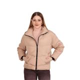 blayn jeans Kadın Kapüşonsuz Şişme Mont krem L