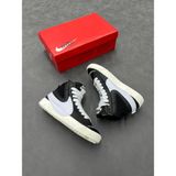 Blazer Mid Jumbo Bilekli Uzun Kışlık Unisex Günlük Spor Ayakkabı - Siyah Beyaz