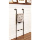 Blbn Design Dekoratif Borudan Raf Ve Askılık Merdiven