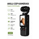 Blc Mini Wifi Vlog Kamera Akıllı Cep Kamerası 180° Dönebilen Lens 1080P Full Hd Kamera 1.9'' Ekran MP3 Çalar 2000mAh Batarya Taşınabilir Klipsli Mini Video Aksiyon Kamera