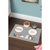 blcmoda Kedi Mama Paspası, Kaymaz Dekoratif Kedi Mama Paspası, Sevimli Kedi Paspası