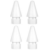 BLEBLE Apple Pencil 1./2. Nesil ve Logitech Crayon için Yedek İpuçları, İnce Nokta Kuyusu Hassas Kontrolü Apple Kalem Uçları ipad Pro/Hava/Mini Kalem için, 4'lü Paket, Beyaz