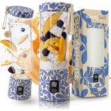 Blendygo 3 Taşınabilir Blender, Blender, Kişisel Blender, 550 Ml, Smoothie Maker, Blender Smoothie Maker, Kablosuz, Buz ve Meyve Kırar, Bpa Içermez, Pulsemotion ve Blendpro (Çiçek Mavisi) - Siyah