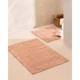 Bleuet Banyo Paspası - Pudra - 60x100 cm
