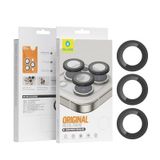 Bleuo iPhone 12/13 / 14 Serisi Uyumlu Metal Çerçeve Kamera Lens Koruyucu (Mor, 14/14 Plus)