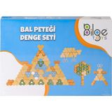BLG-106A Bal Peteği Ahşap Denge Oyunu - Siyah