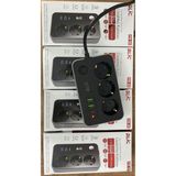 Blıc 2*usb-A,1*type-C, 2 Metre Kablolu Akım Korumalı Priz - Siyah