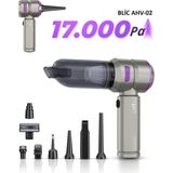 Blic Ahv-02 2 In 1 Araç Içi Mini Süpürge & Hava Üfleme Makinesi | 17.000 Pa Çekim Gücü | Fırçasız Motor Gri -Mor - SİYAH - GRİ - ANTRESIT