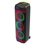 BLİC Blic Bls-58 40w Karaoke Hoparlör Kablosuz Mikrofonlu Bluetooth 5.4 Taşınabilir Ses Sistemi Rgb Led Uzaktan Kumandalı Siyah