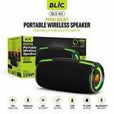 BLİC Blic Bls-83 15w Bluetooth Hoparlör, Rgb Led Işıklı, Tws, Usb ve Tf Kart, 4000mah, Güçlü Bass Siyah