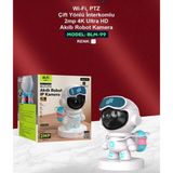 Blic Blm-99 Akıllı Robot Ip Kamera - 4K Ultra Hd Wifi Ptz Gece Görüşlü Bebek ve Güvenlik Kamerası