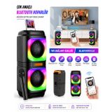 Blic Bls-48 Şarjlı Taşınabilir Bluetooth Hoparlör – Extra Bass, Rgb Disko Işıkları, Mikrofonlu