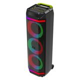 Blıc Bls-58 40W Karaoke Hoparlör Kablosuz Mikrofonlu Bluetooth 5.4 Taşınabilir Ses Sistemi Rgb Led Uzaktan Kumandalı