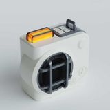 BLIC BLS-74 Retro Bluetooth Hoparlör 7W RGB Aydınlatmalı (Beyaz, BLS-74)