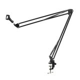 Blic BLT-50 Masa Tipi Akrobat Mikrofon Standı - 360° Dönebilir Ayarlanabilir Kol, Metal Masa Kelepçesi ve 3/8''-5/8'' Adaptör Seti