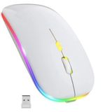 Blic Bwm6 Beyaz Rgb Şarjlı Kablosuz 1600Dpı Işıklı Kablosuz Sessiz Mouse