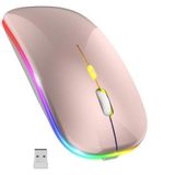 Blic Bwm6 Rose Gold Rgb Şarjlı Kablosuz 1600Dpı Işıklı Kablosuz Sessiz Mouse