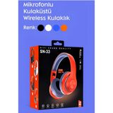 Blic Sn-33 Mikrofonlu Kulaküstü Bluetooth Wireless Kulaklık - Beyaz