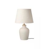 Blidvader Abajur Modern Bohem Abajur Kırık Beyaz 50 Cm Seramik Abajur