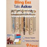 Bling Eez Takı Askısı 9 Parça Takı Aksesuar Düzenleyici Kolye Küpe Yüzük Takı Organizer