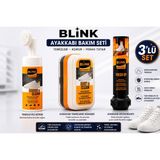 Blink Blınk Ayakkabı Bakım Seti 3'lü Paket Ayakkabı Temizleme Köpüğü 150 ml + Temizleme Süngeri + Ayakkabı Deodorantı