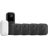 Blink Outdoor 4 + Akıllı Görüntülü Kapı Zilli Akıllı Güvenlik Sistemi – “tam Kapsamlı Ev Güvenlik Seti”- 2 Yıl Pil, Gece Görüşü, Hareket Algılama, IP65, Alexa Destekli - Siyah